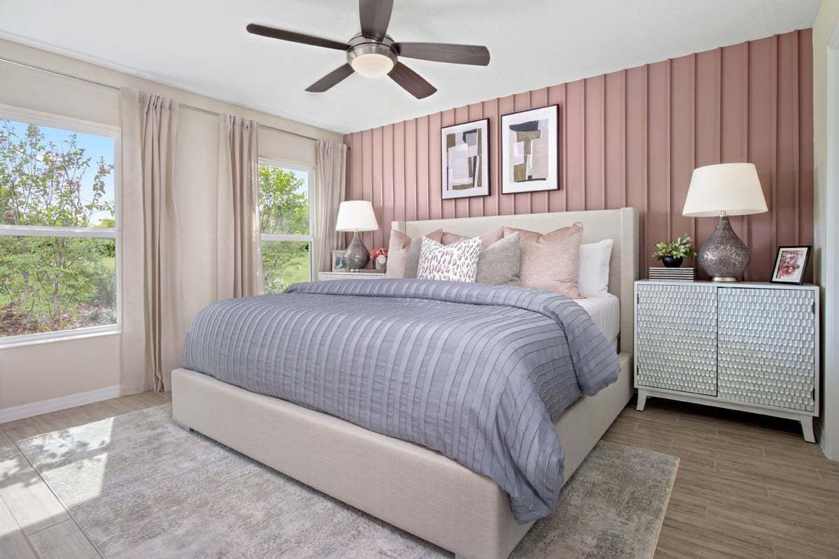 Plan 1637 Modeled - Primary bedroom