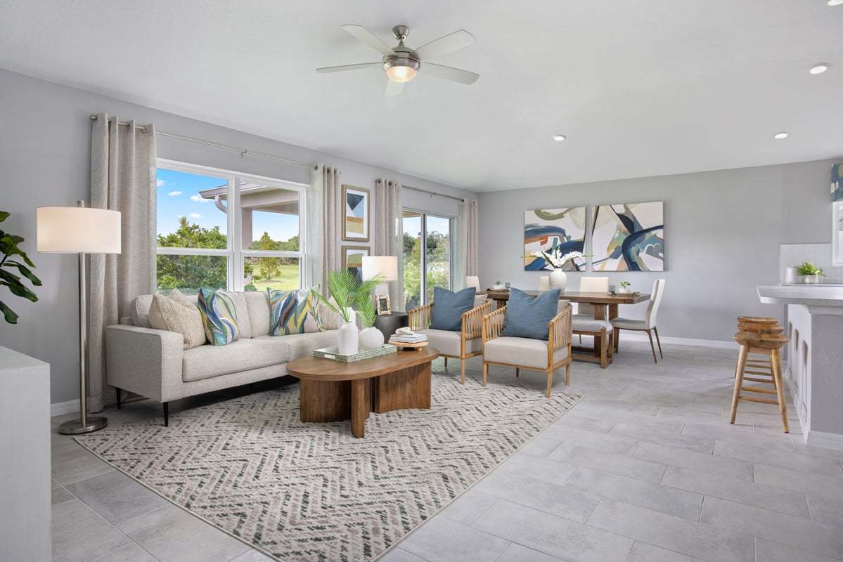 Plan 1707 Modeled - Great room