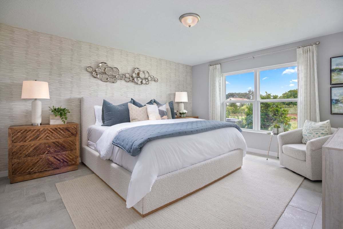 Plan 1707 Modeled - Primary bedroom