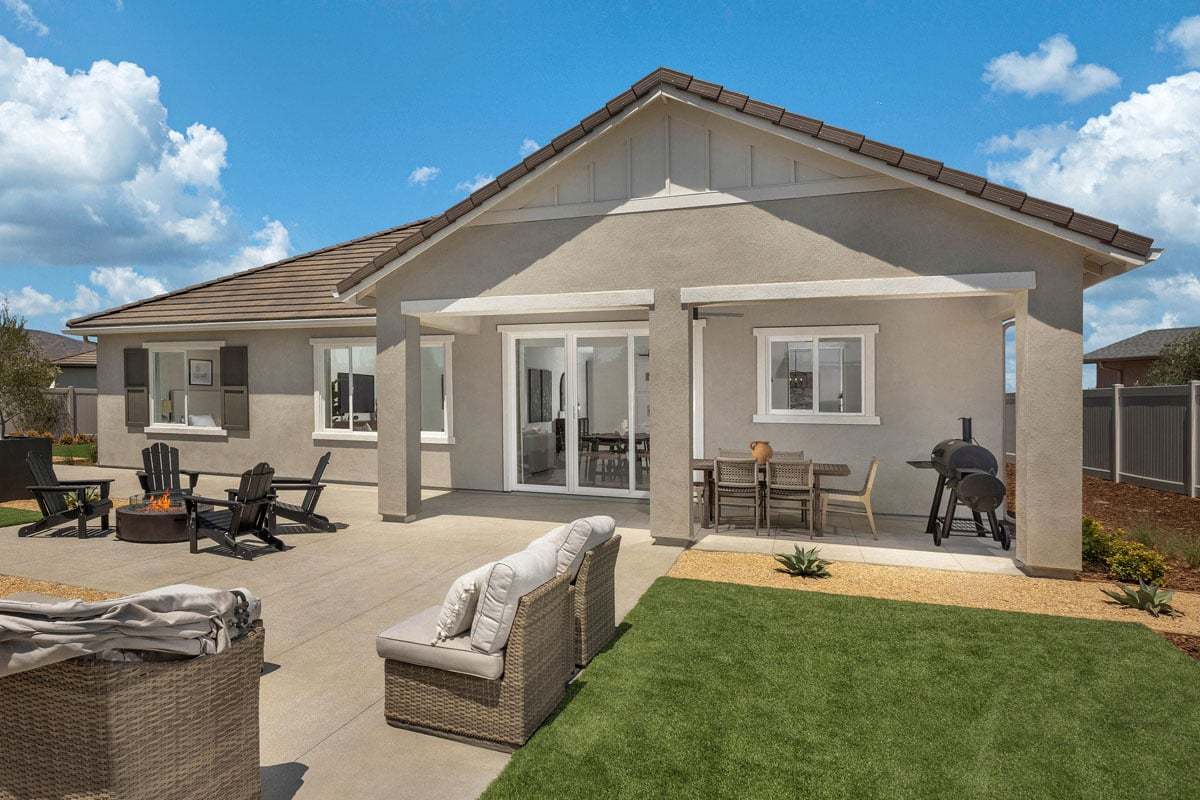 Plan 2313 Modeled - Rear exterior