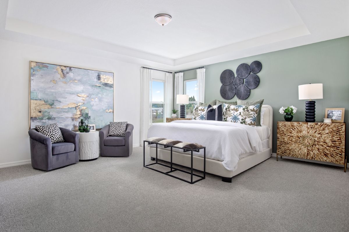 Plan 2566 Modeled - Primary bedroom