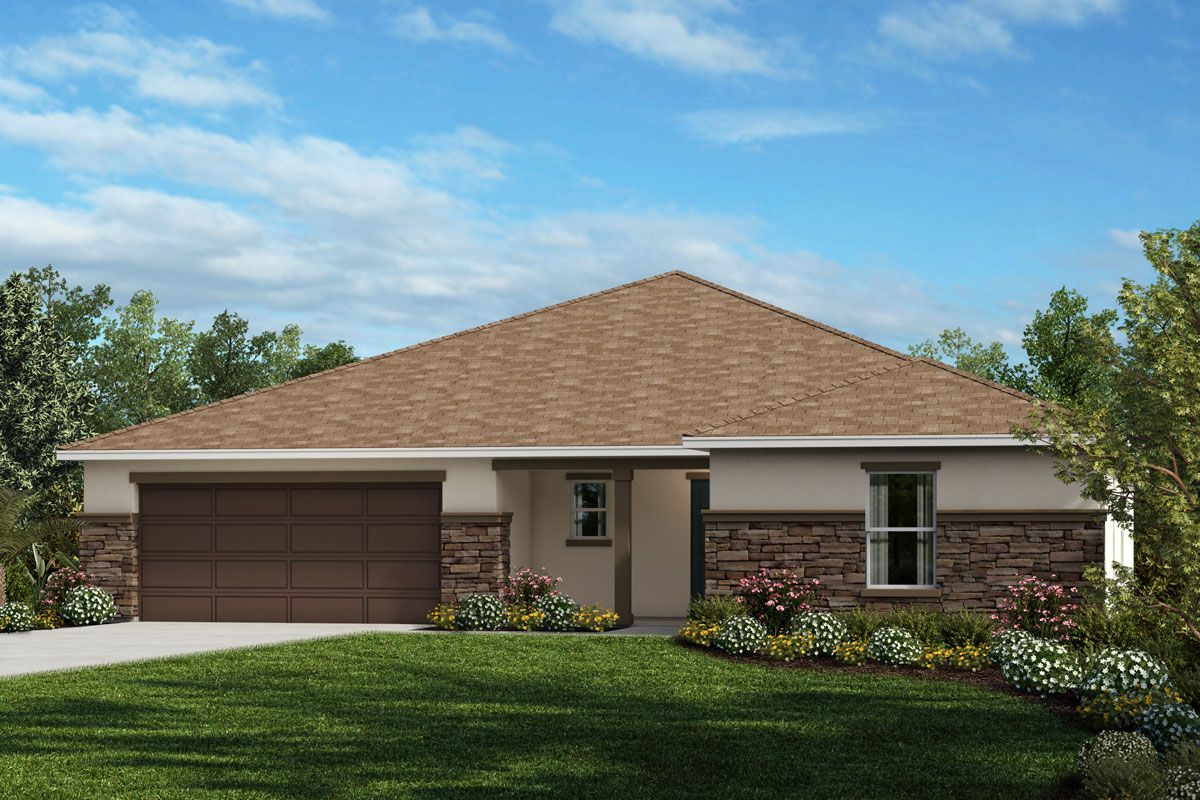 Exterior A with optional stone