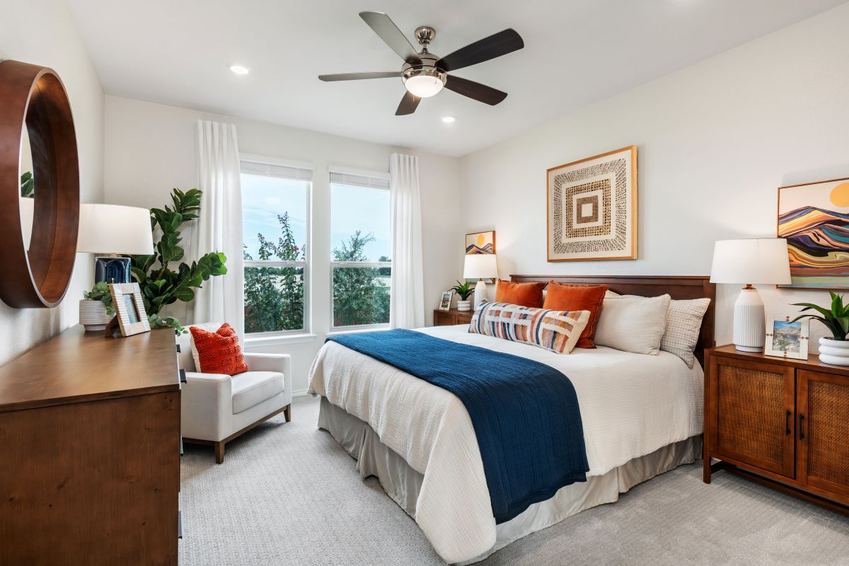 Plan 1477 Modeled - Primary bedroom