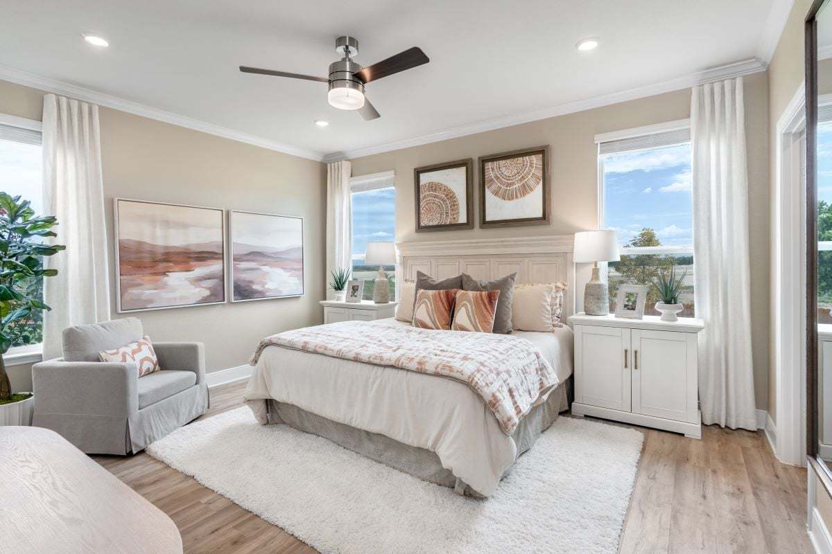 Plan 1702 Modeled - Primary bedroom