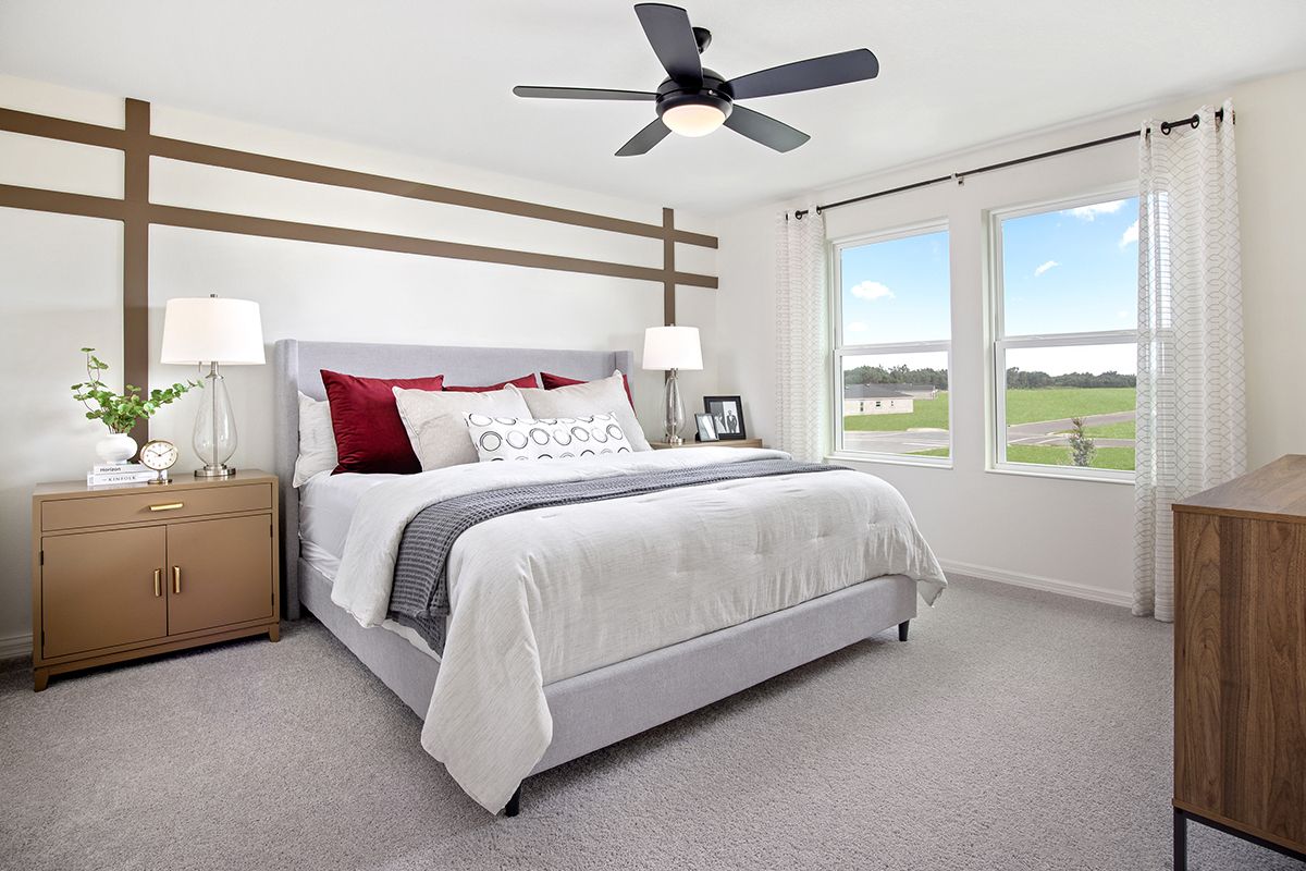 Plan 1463 Modeled - Primary bedroom