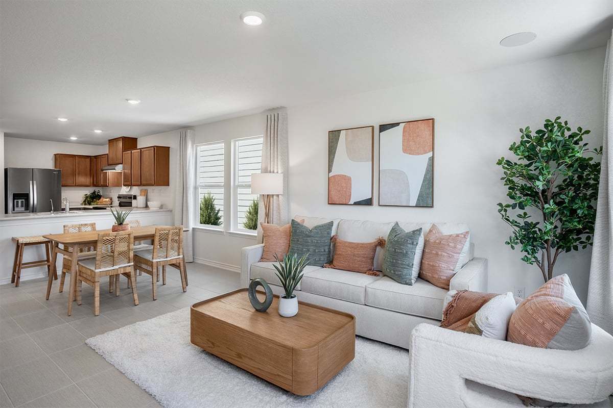 Plan 1245 Modeled - Great room