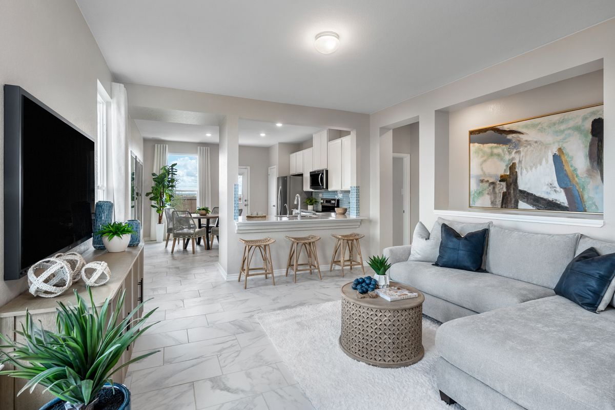 Plan 1243 Modeled - Great room