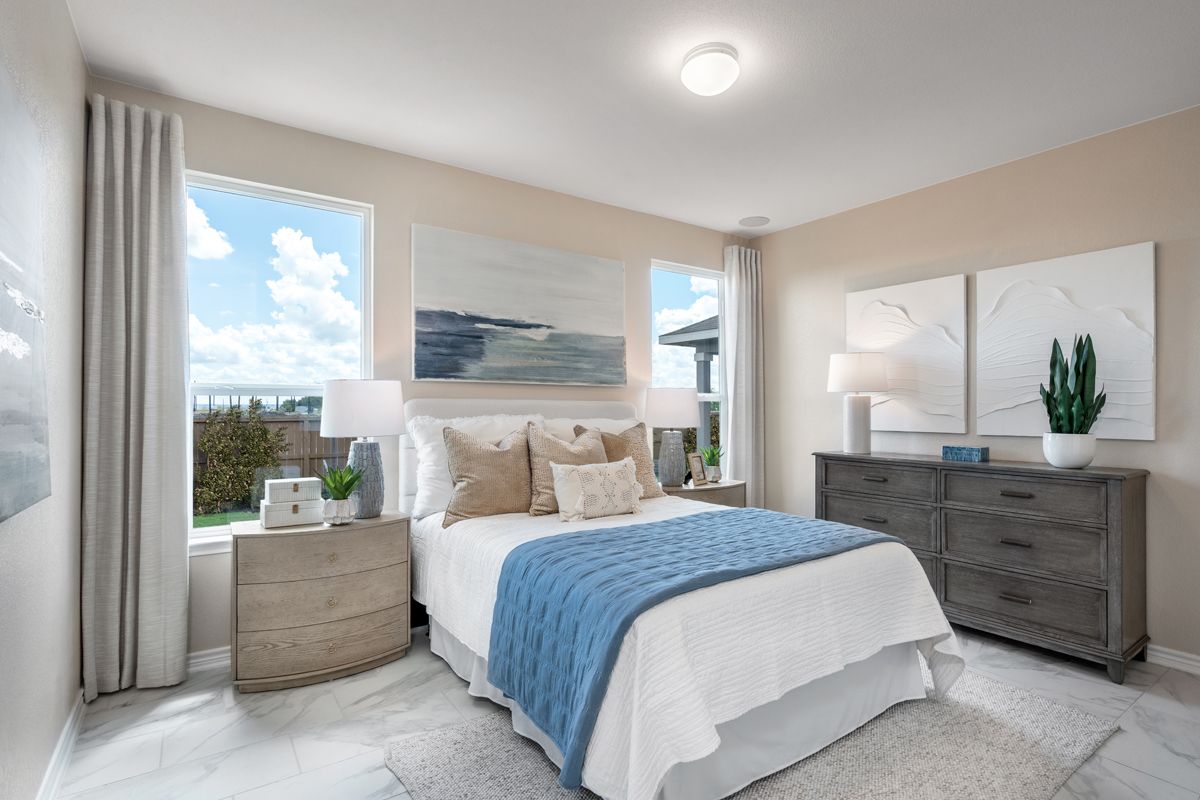 Plan 1243 Modeled - Primary bedroom