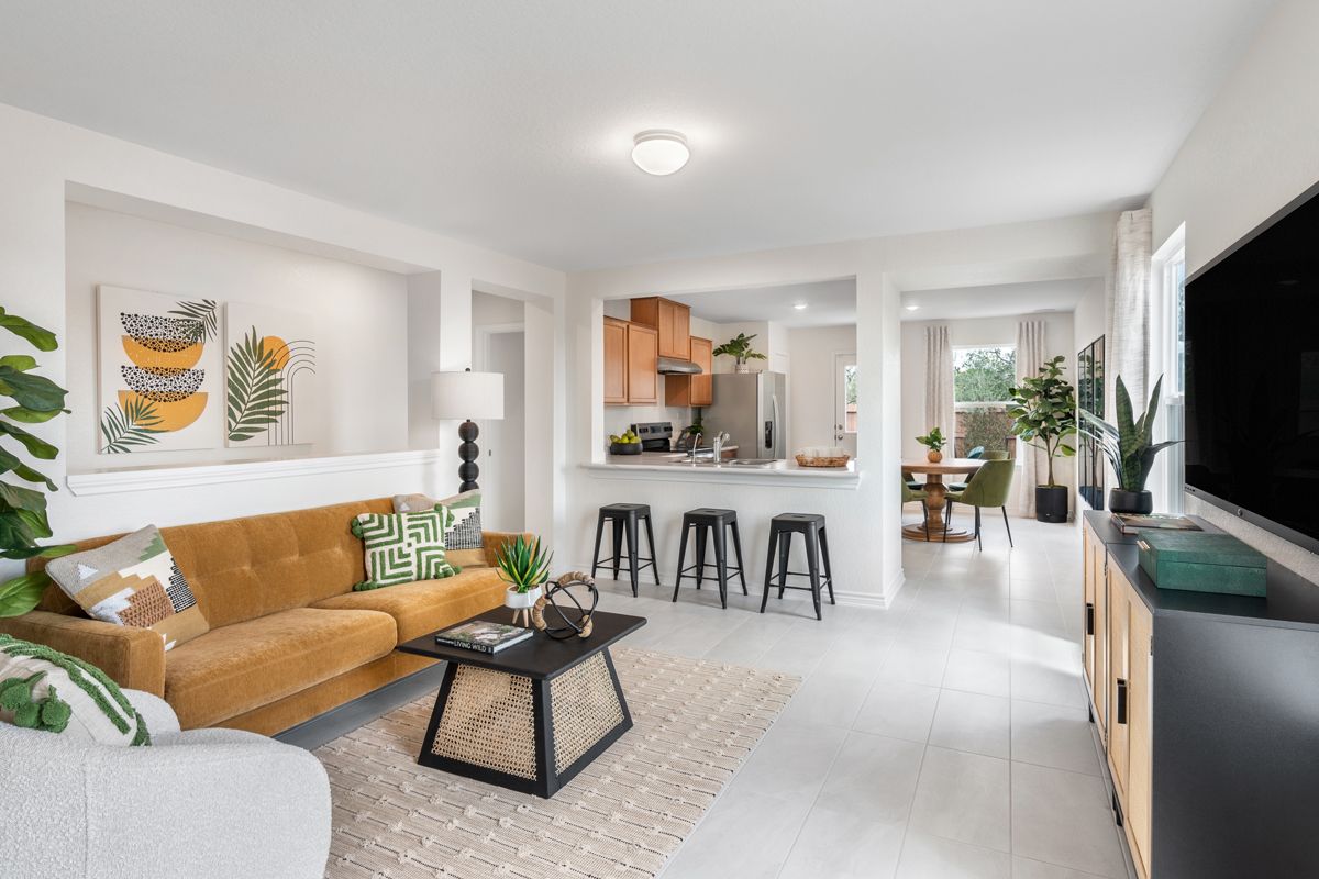 Plan 1242 Modeled - Great room
