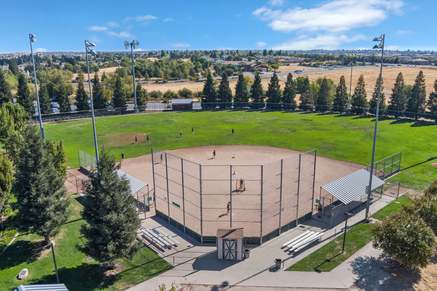 Near ball fields at Margaret Azevedo Park
