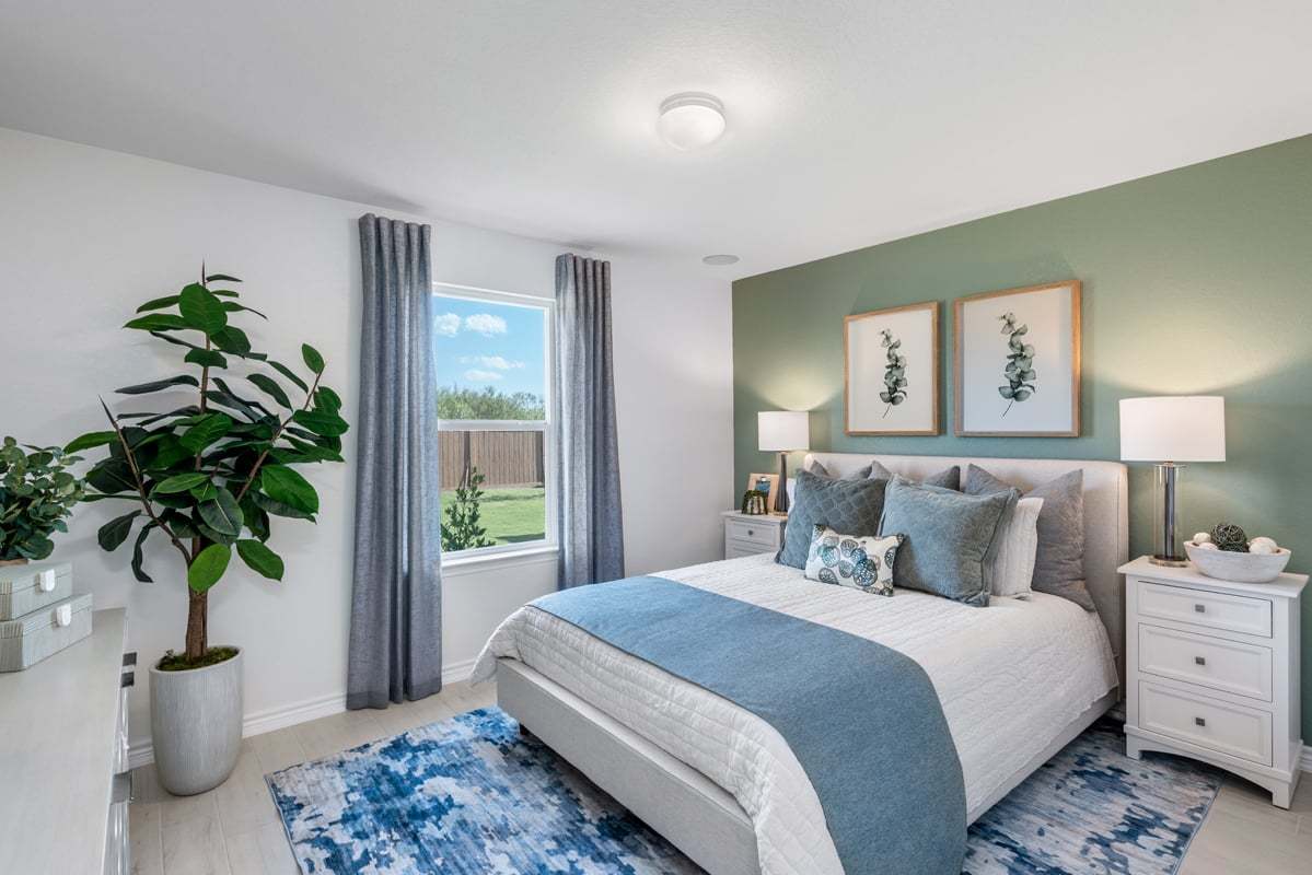 Plan 1042 Modeled - Primary bedroom