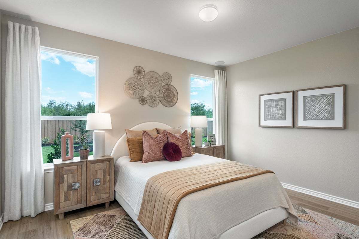 Plan 1242 Modeled - Primary bedroom