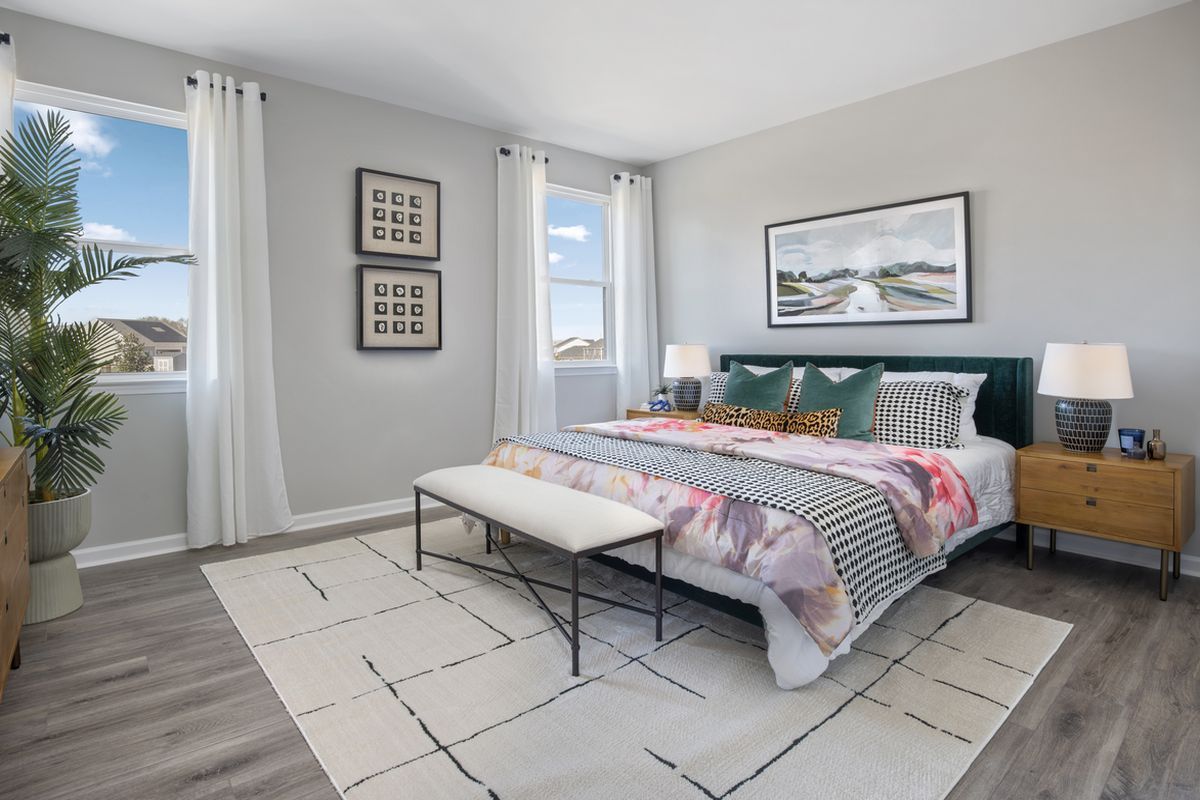 Plan 1844 Modeled - Primary bedroom