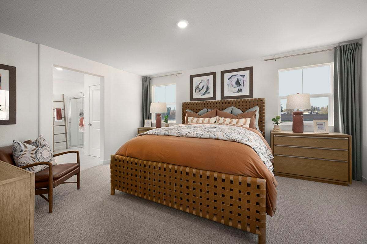 Plan 1404 Modeled - Primary bedroom