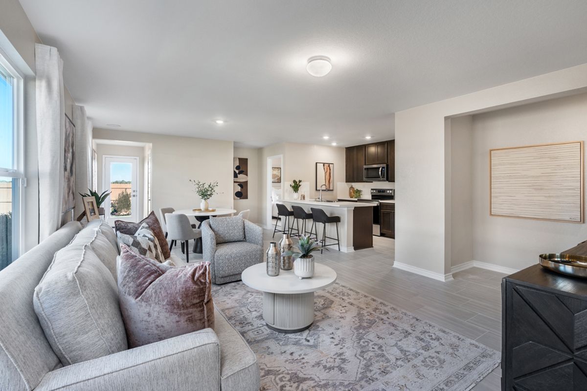 Plan 1416 Modeled - Great room