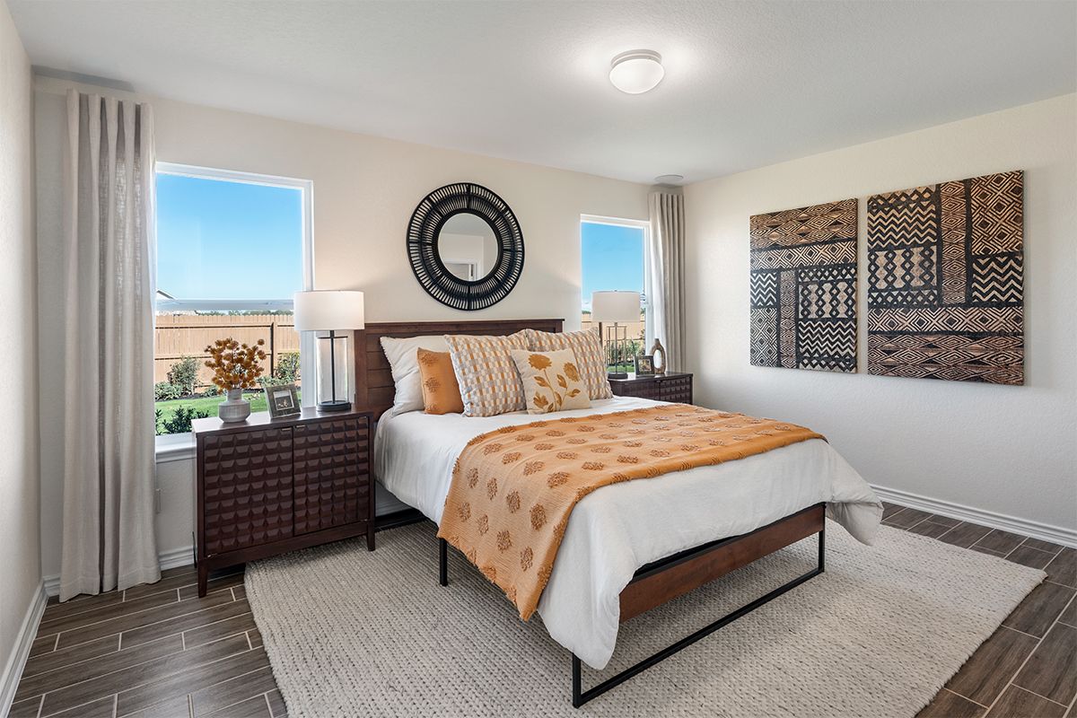 Plan 1242 Modeled - Primary bedroom