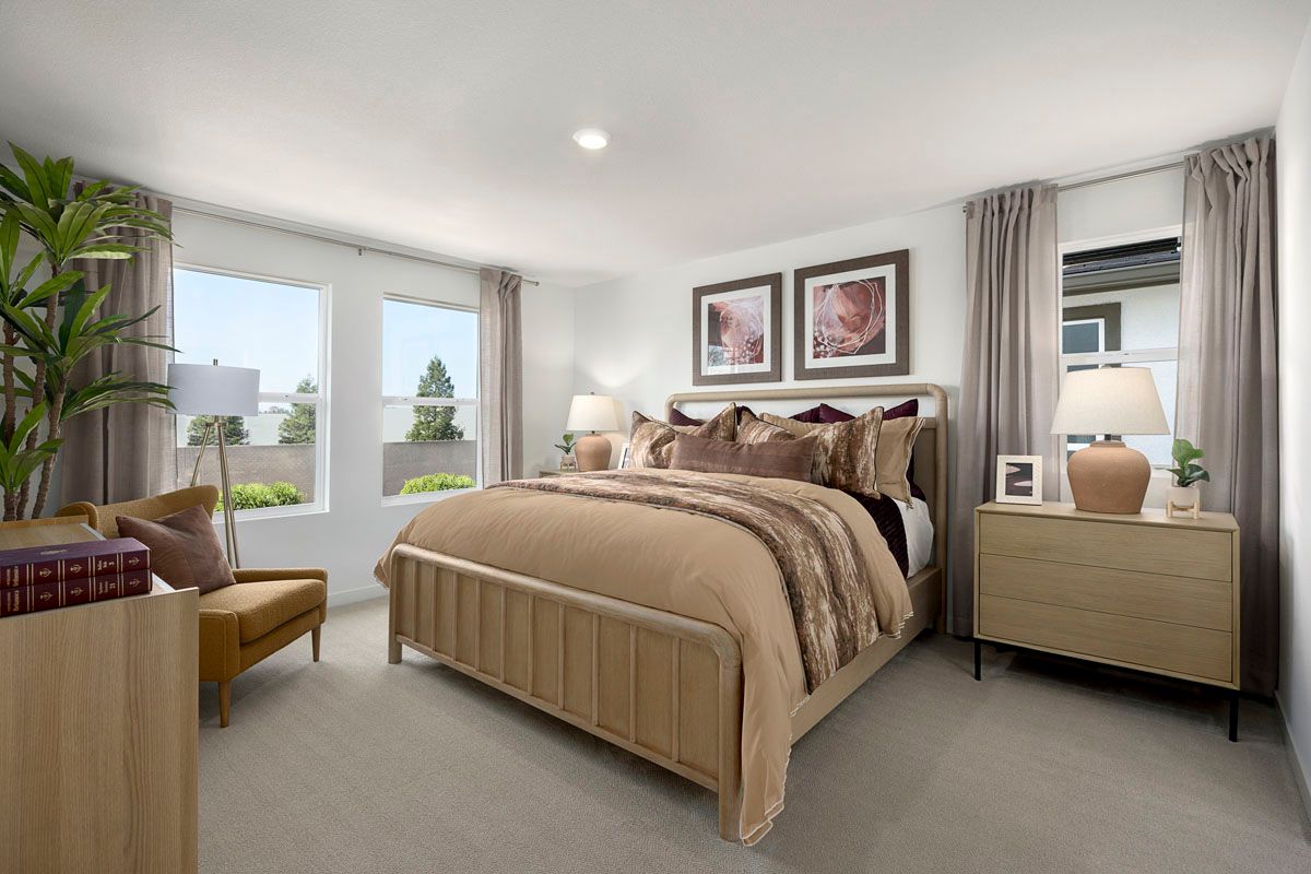 Plan 1587 Modeled - Primary bedroom
