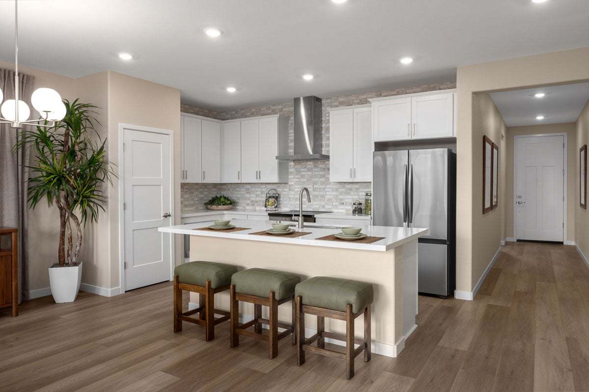 Plan 1672 Modeled - Kitchen