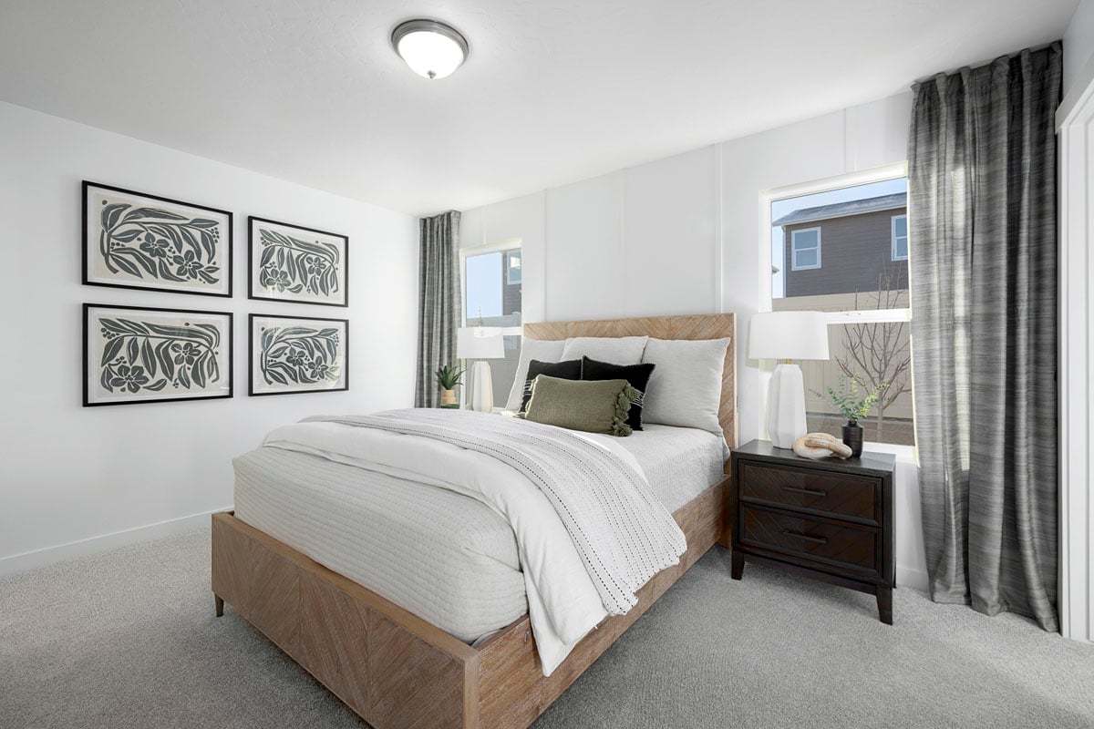 Plan 1382 Modeled - Primary bedroom