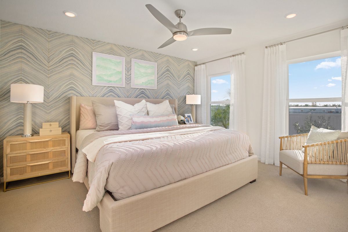 Plan 1637 Modeled - Primary bedroom