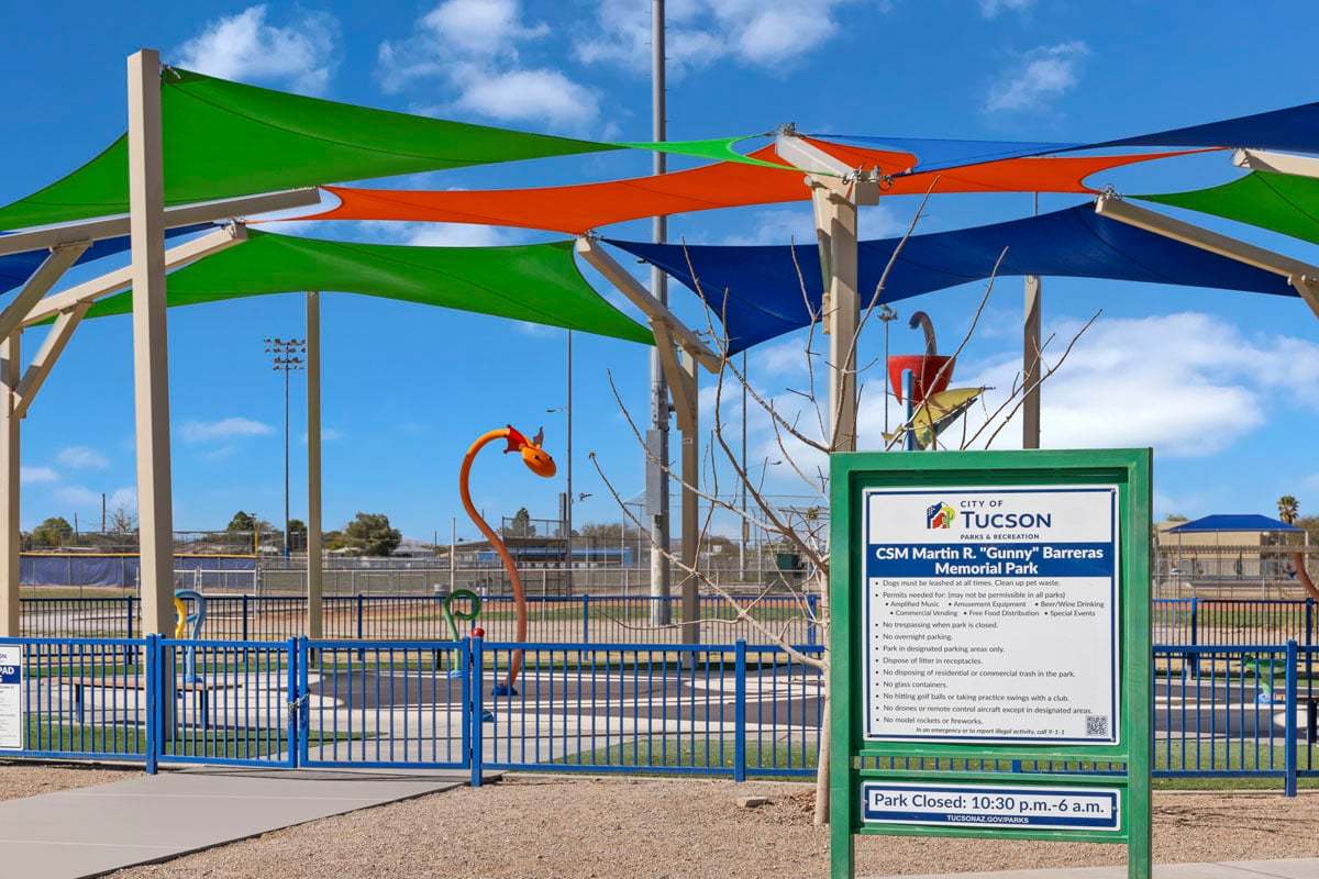 Less than a mile to Barreras Memorial Park