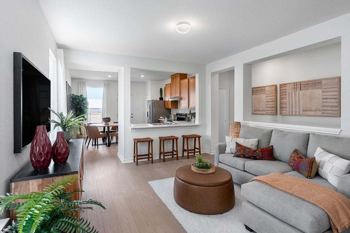 Plan 1243 Modeled - Living area