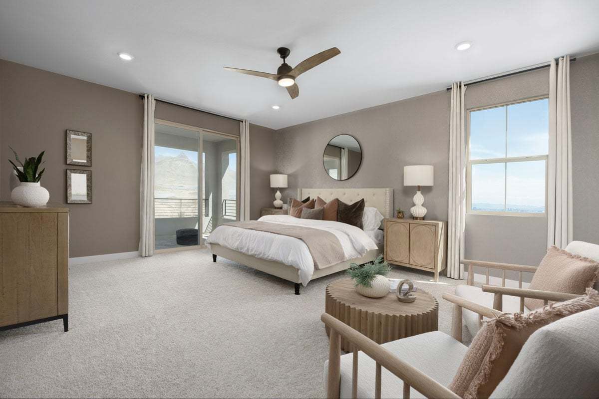 Plan 2466 Modeled - Primary bedroom