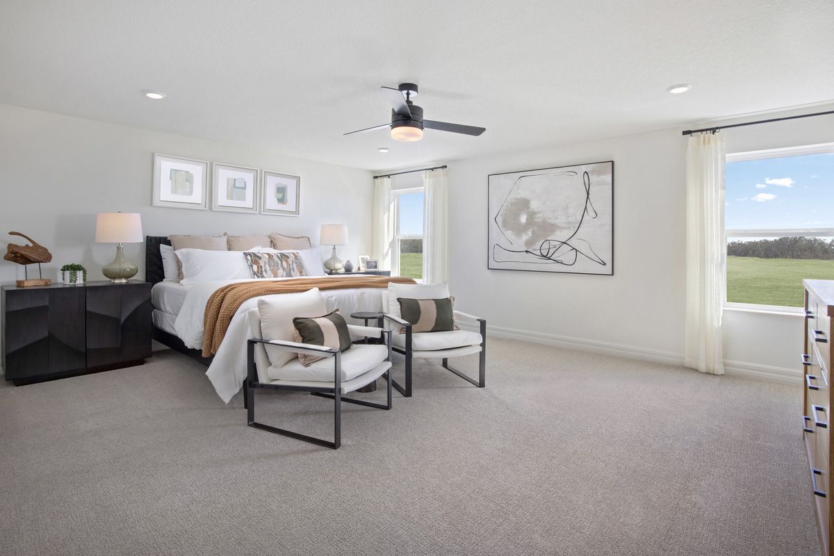 Plan 2566 Modeled - Primary bedroom
