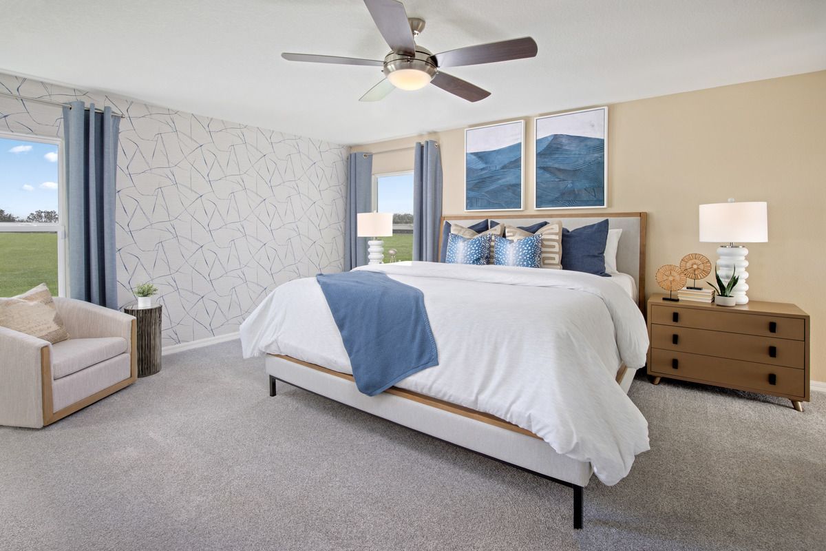 Plan 1989 Modeled - Primary bedroom