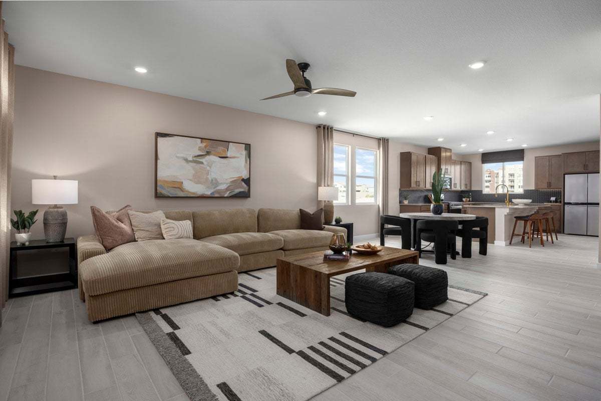 Plan 1895 End Unit Modeled - Great room