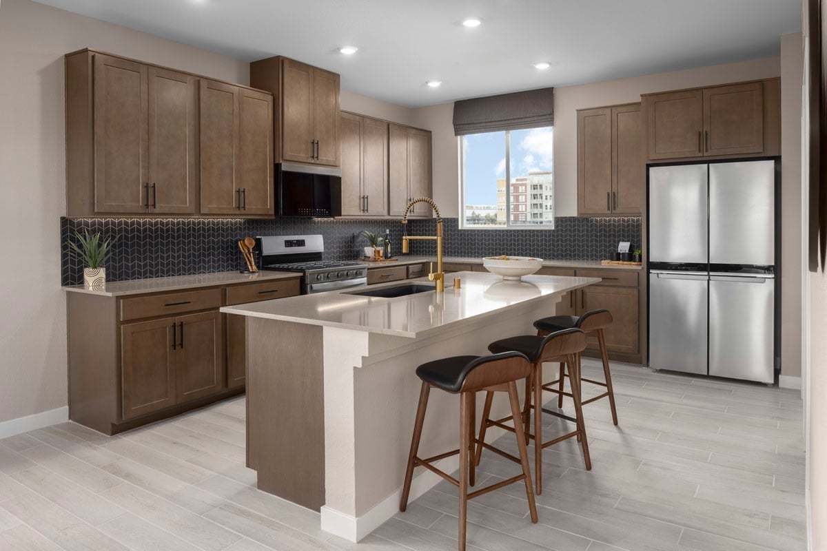Plan 1895 End Unit Modeled - Kitchen
