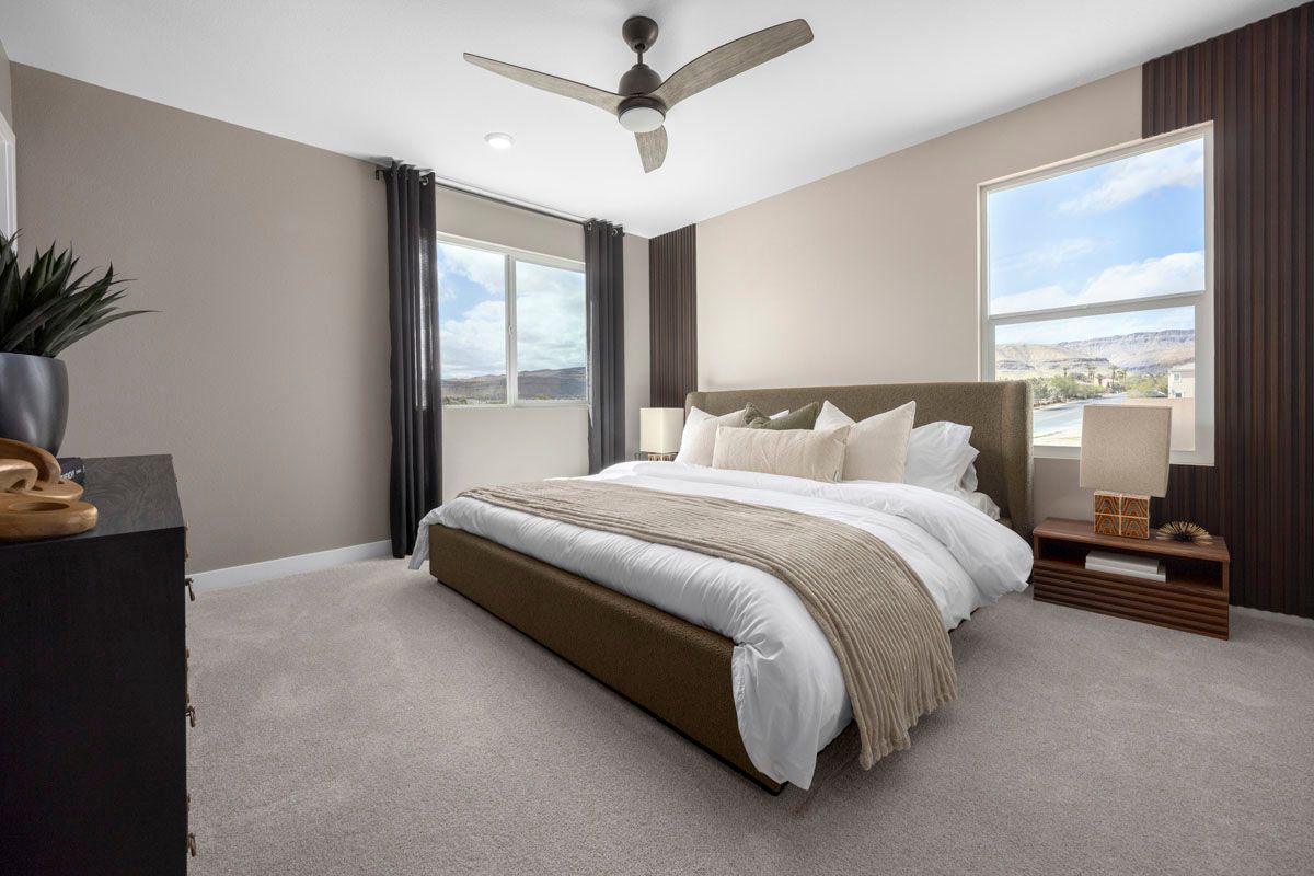 Plan 1895 End Unit Modeled - Primary bedroom