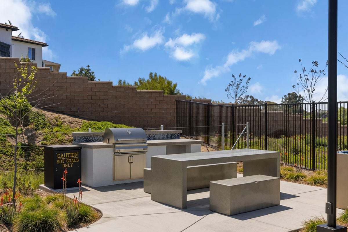 Community barbecue area