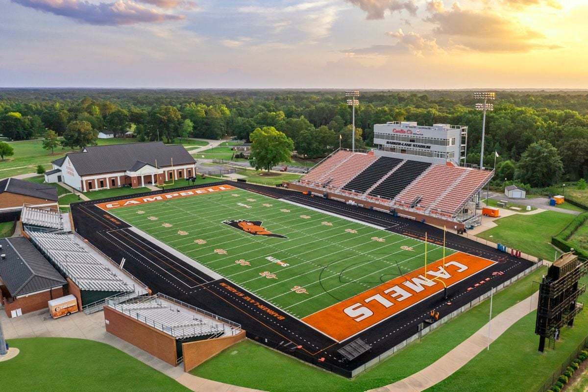 Short drive to Barker-Lane Stadium