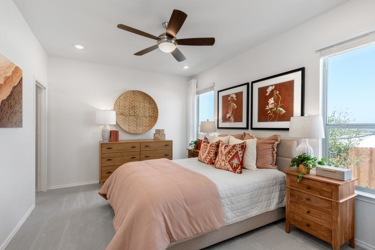 Plan 1360 Modeled - Primary bedroom