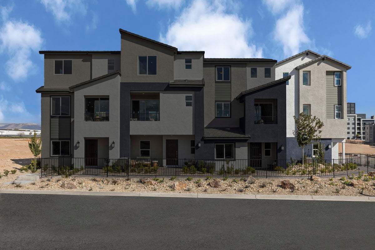 Plan 1201 End Unit Modeled - Front exterior