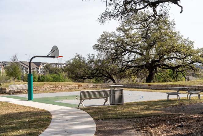 Community basketball court