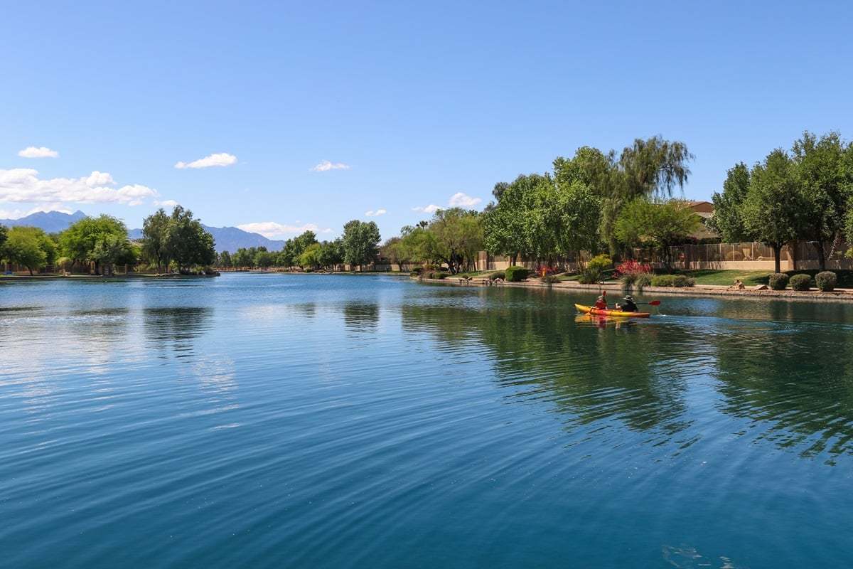 Close to Sahuarita Lake