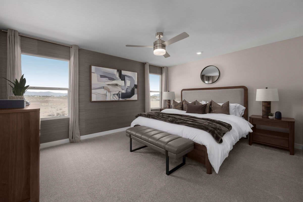 Plan 2124 Modeled - Primary bedroom