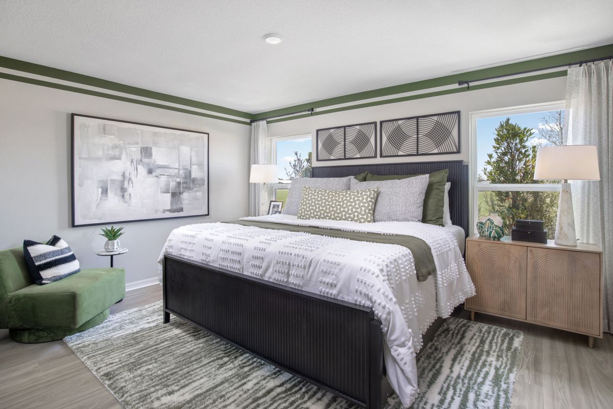 Plan 1511 Modeled - Primary bedroom