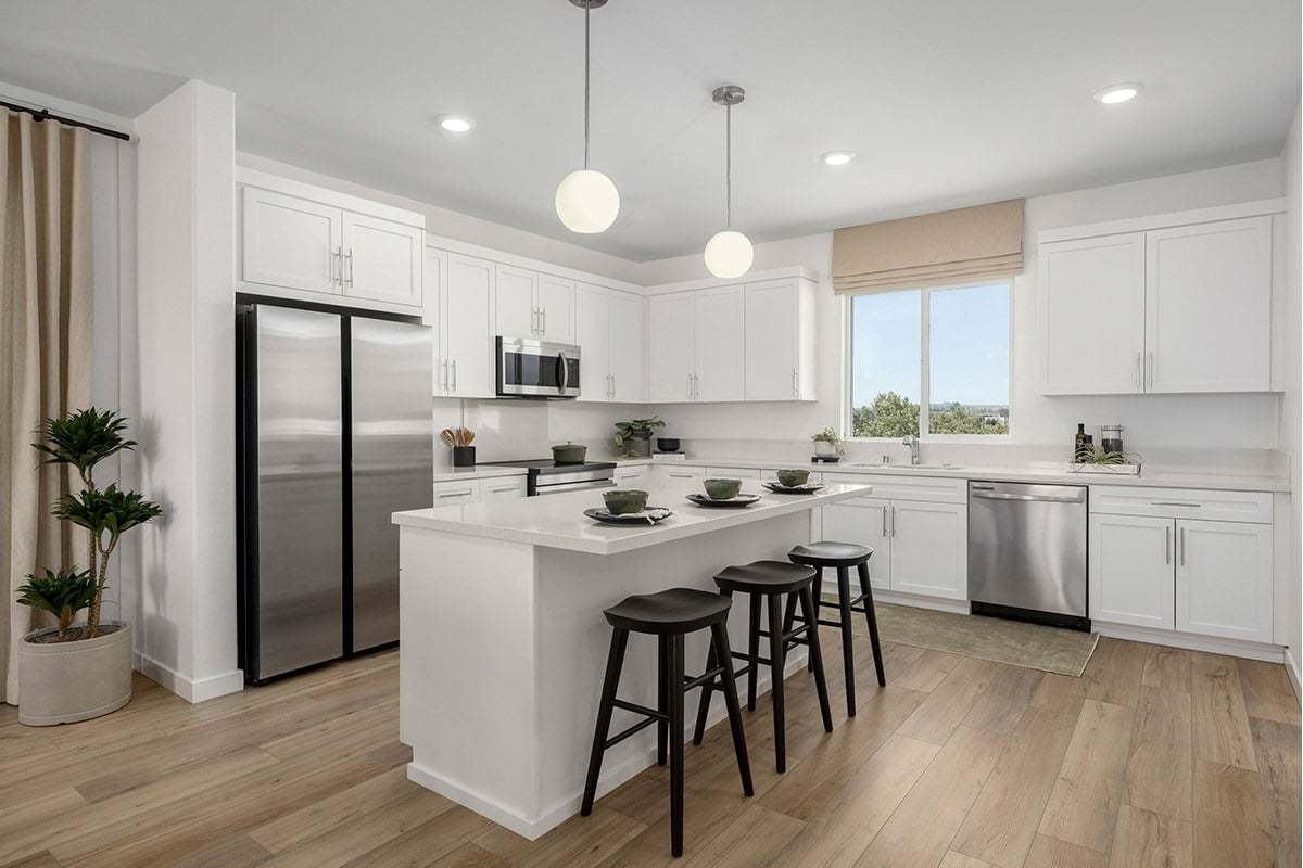 Plan 1923 Modeled - Kitchen