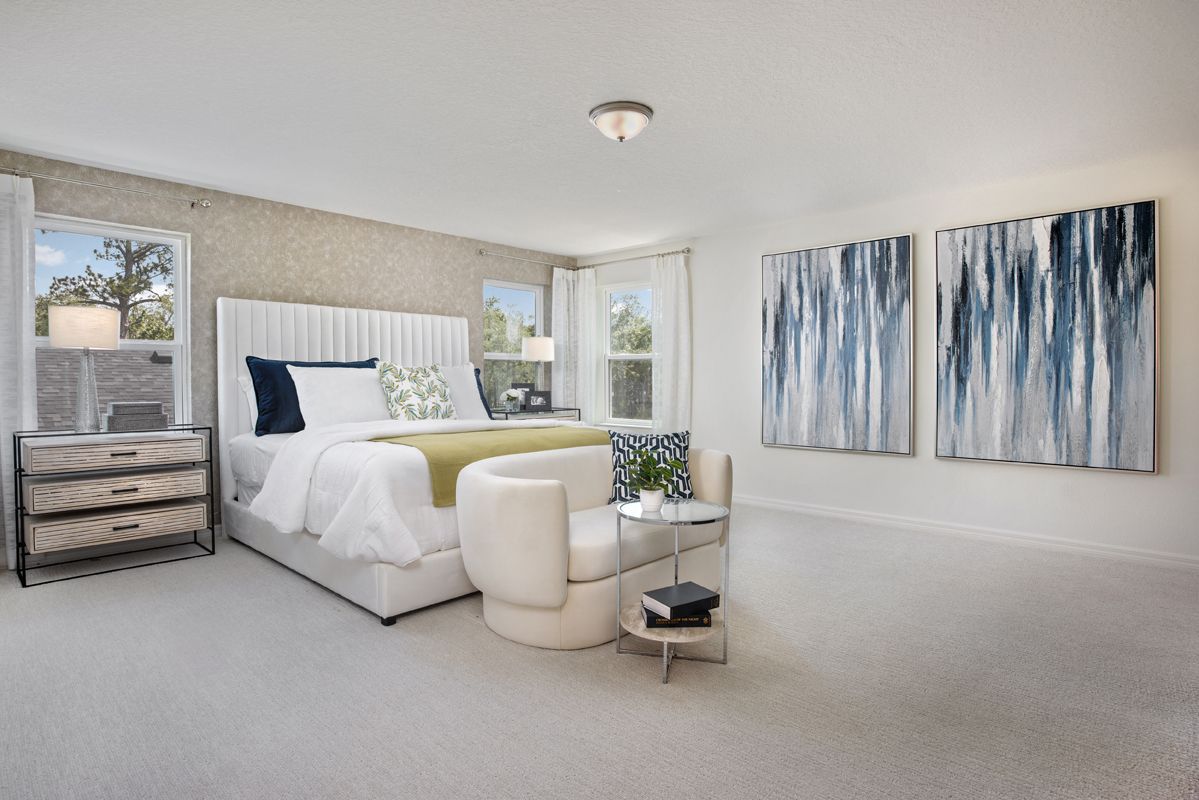 Plan 2566 Modeled - Primary bedroom