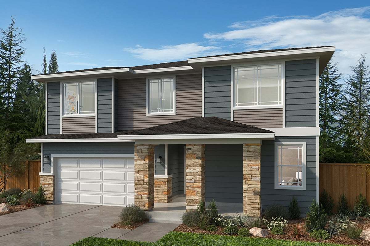 Exterior C with optional masonry