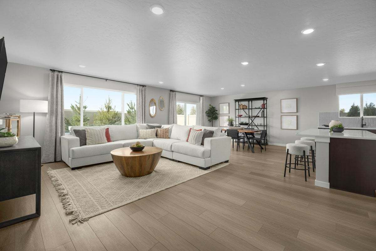 Plan 1910 Modeled - Great room