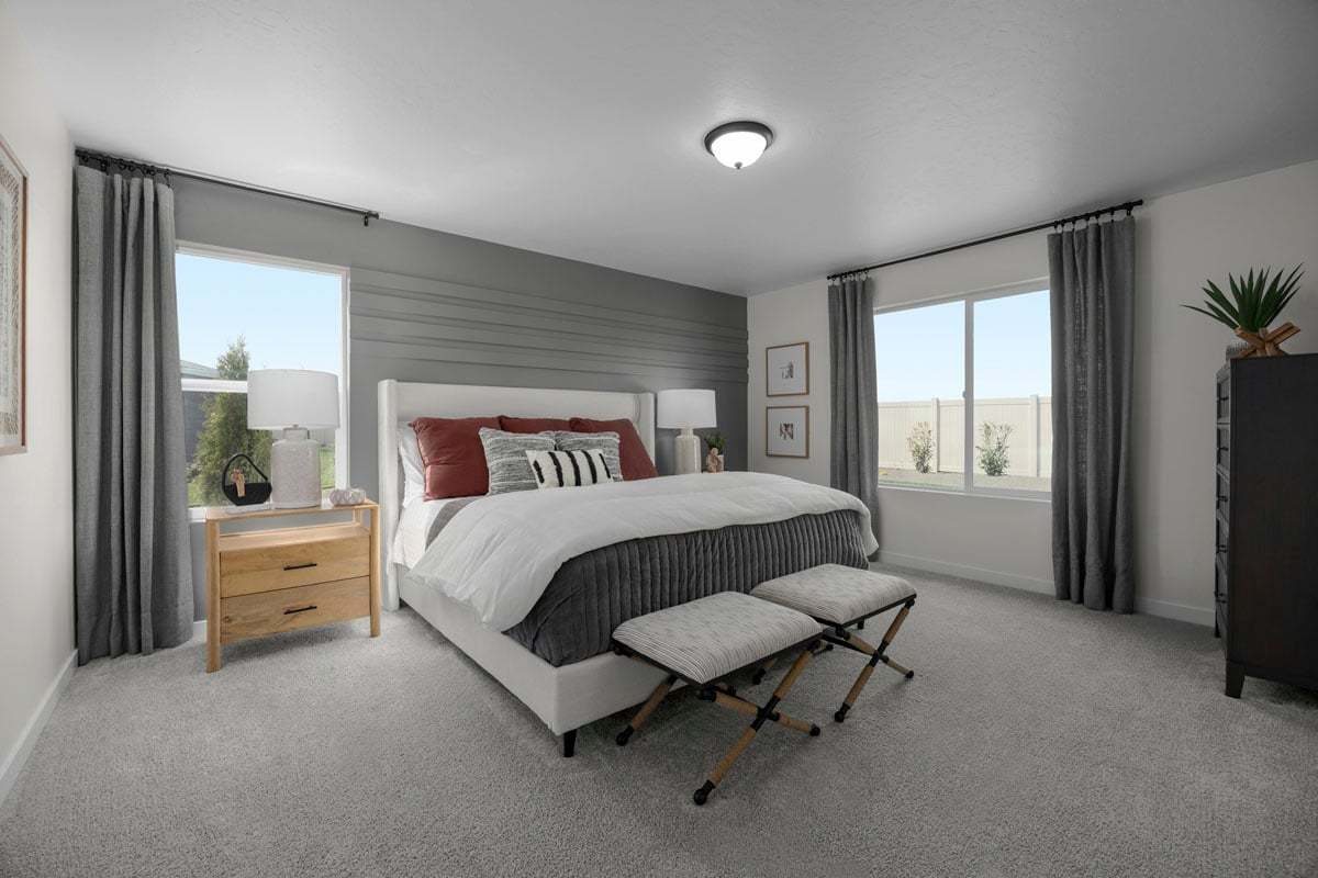 Plan 1910 Modeled - Primary bedroom