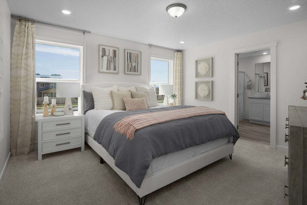 Plan 1570 Modeled - Primary bedroom
