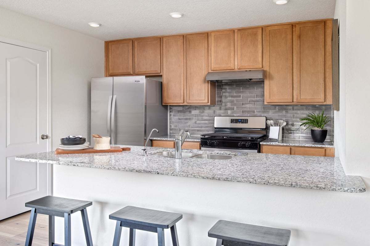 Plan 1416 Modeled - Kitchen