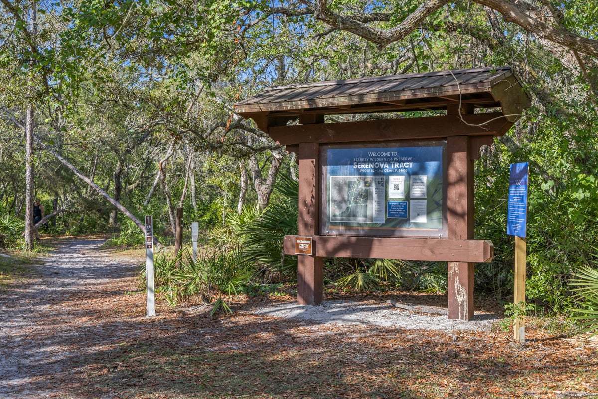 Short drive to the Serenova Tract Campground