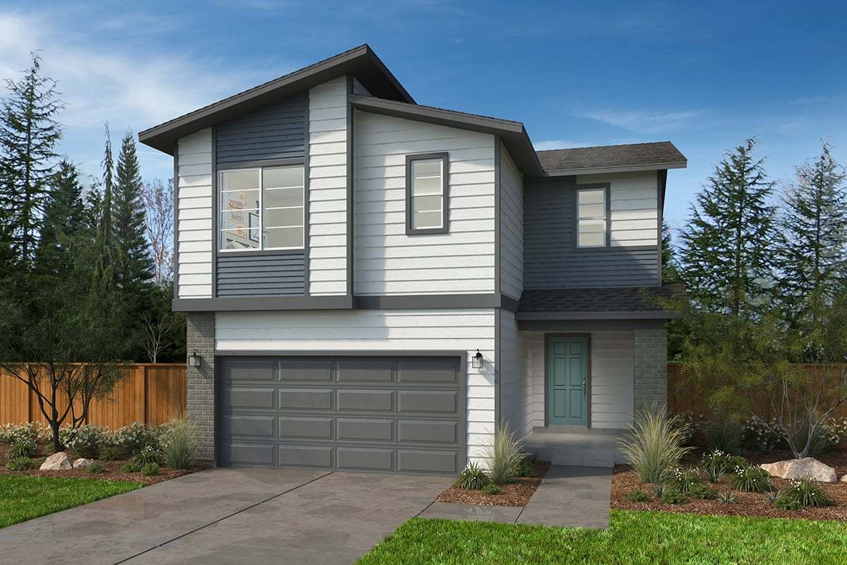 Exterior D with masonry