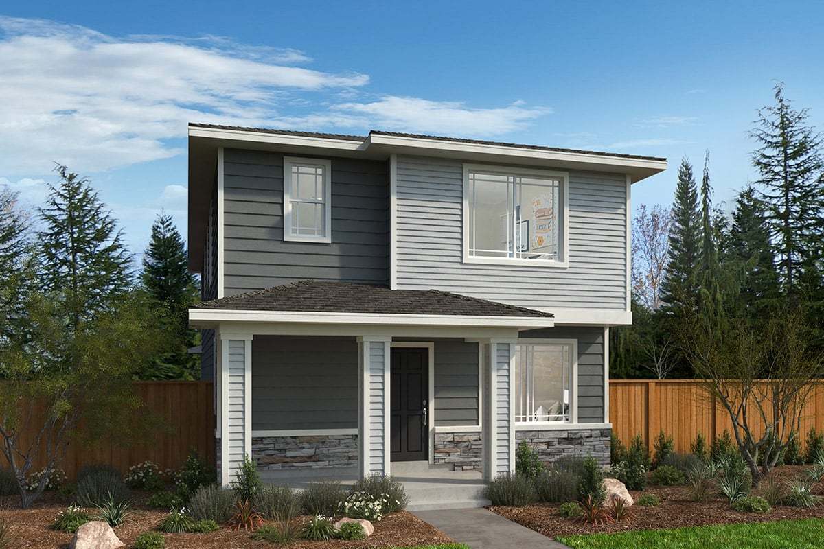 Exterior C with masonry